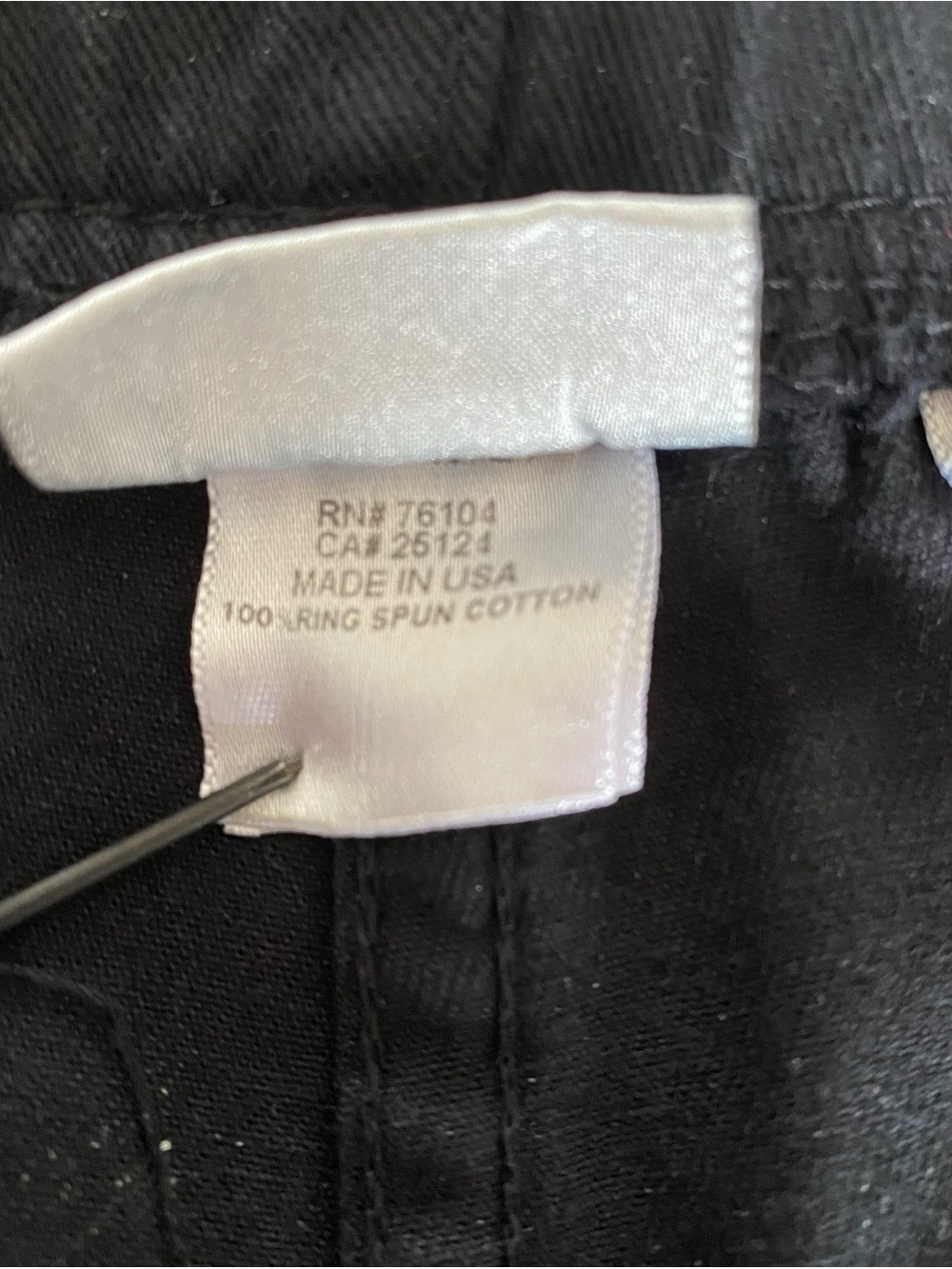 Gramicci Twill Pants Black Ring Spun Cotton Travel Made In USA Outdoor Mens 32 - Picture 4 of 4